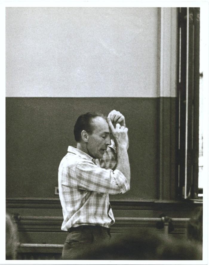 George Balanchine teaching.