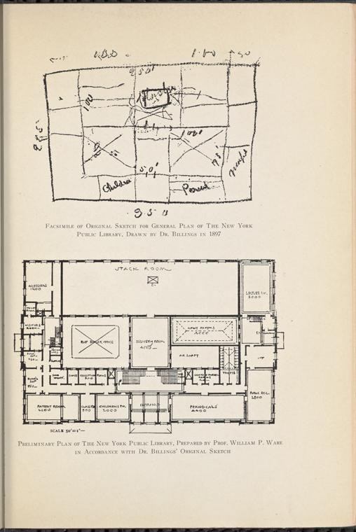 Billings&#039; Hand Drawn Designs for Central Library, page 449