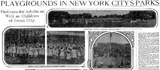 Playgrounds in NYC Parks, Washington Post, 1905