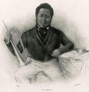Portrait of Frank Johnson, from a Lithograph by Hoffy, 1846, Penn Special Collections