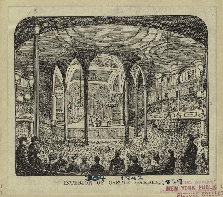 Interior Of Castle Garden., Digital ID 800776, New York Public Library