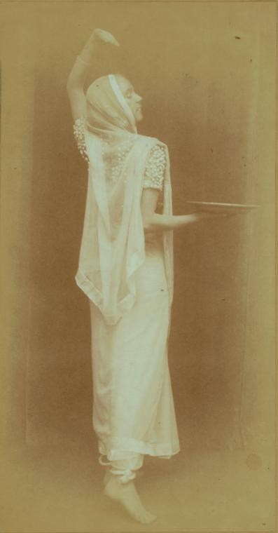 Ruth St Denis in Incense,  photograph by Frederich August Von Kaulbach