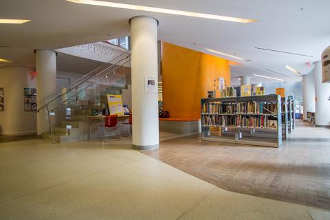 Interior view of Battery Park City Library 