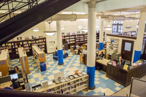 Interior view of Harlem Library 