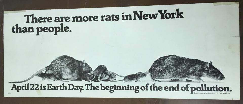 The are more rats in New York than people. April 22 is Earth Day. The beginning of the end of pollution.