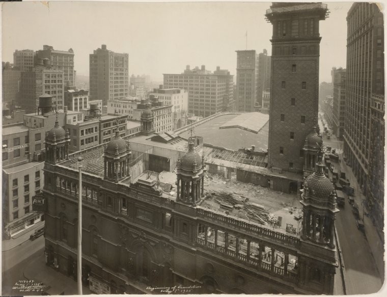 Beginning of demolition of Madison Square Garden in 1925