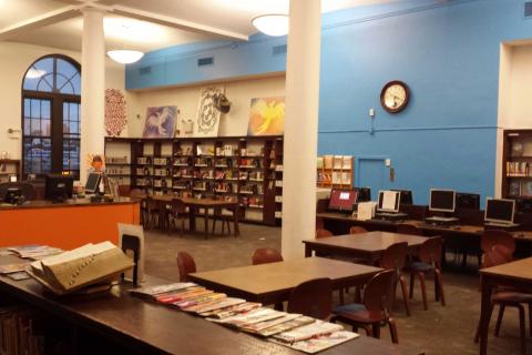 Interior view of 125th Street Library
