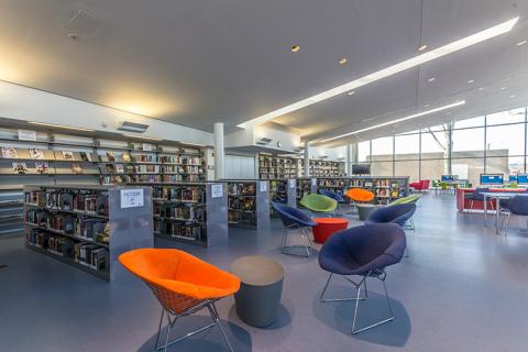 Interior view of Mariners Harbor Library 